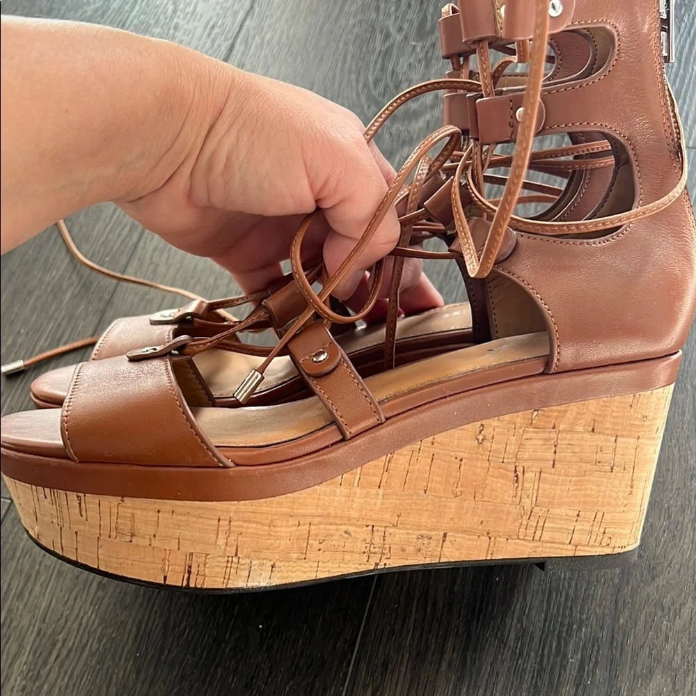 Coach Brown Leather Sandals - Picture 3 of 7